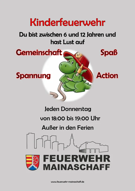Flyer Kinderfeuerwehr